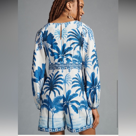 Farm Rio Oasis Printed Romper - Picture 6 of 6